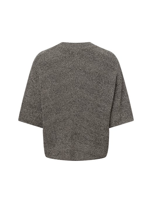 Damski sweter z krótkim rękawem z dzianiny - Paudie