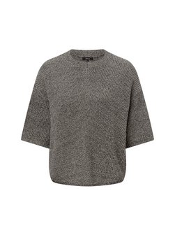 Damski sweter z krótkim rękawem z dzianiny - Paudie