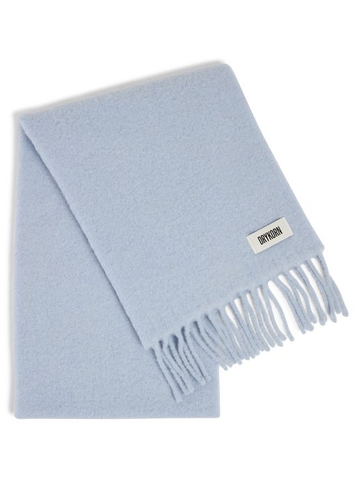 Damski szalik z wykończeniem z alpaki - Kasay