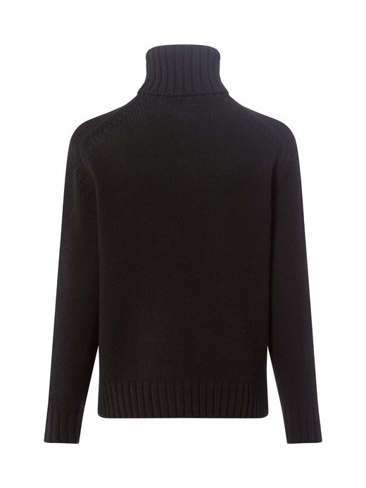 Damski wełniany sweter z golfem