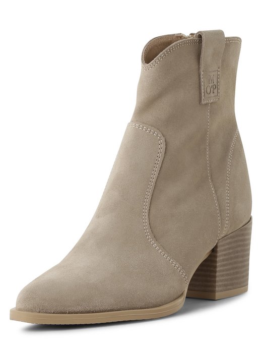Damskie skórzane buty za kostkę