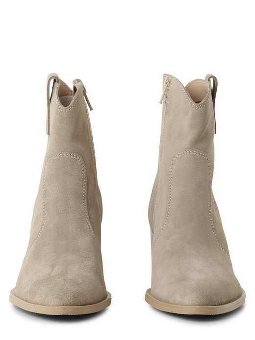 Damskie skórzane buty za kostkę