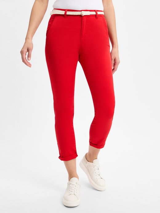 Damskie spodnie materiałowe - Chino