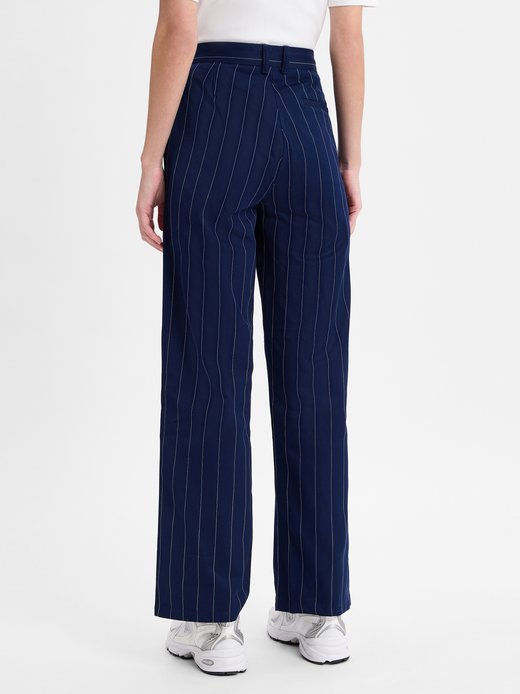 Damskie spodnie materiałowe - Pinstripe Pants