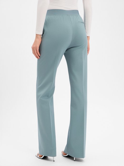 Damskie spodnie materiałowe - Talia