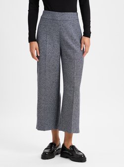 Damskie spodnie materiałowe z lnem - Misha