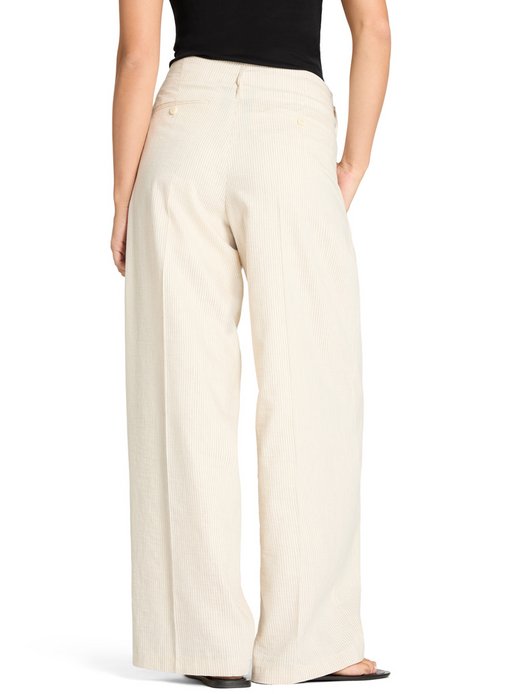 Damskie spodnie materiałowe z zawartością lnu - Addison