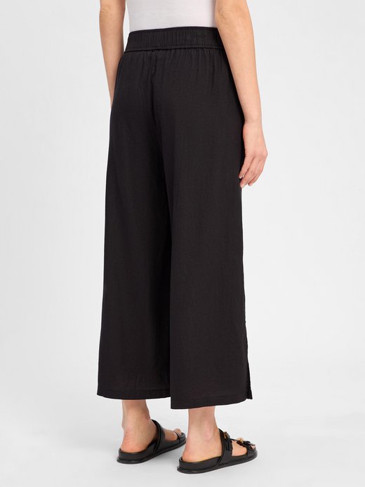 Damskie spodnie materiałowe z zawartością lnu