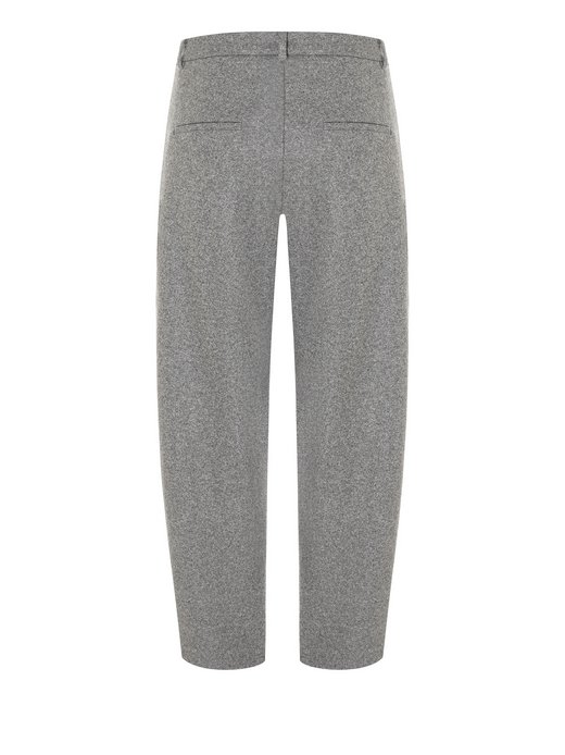 Damskie spodnie plisowane z zawartością wełny - Emilie