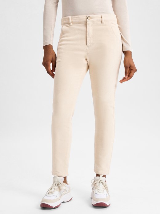 Damskie spodnie sztruksowe