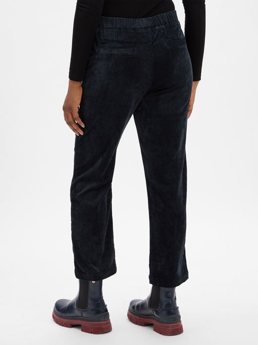 Damskie spodnie sztruksowe