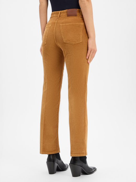 Damskie spodnie sztruksowe