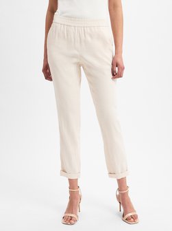 Damskie spodnie z tkaniny modułowej z zawartością lnu