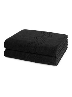 Artikelbild Handtuchset 2-teilig - Cashmere feeling von Ross in schwarz uni