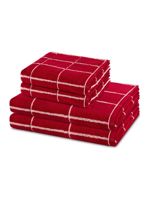 Handtuchset 2-teilig - Sensual Skin Karo