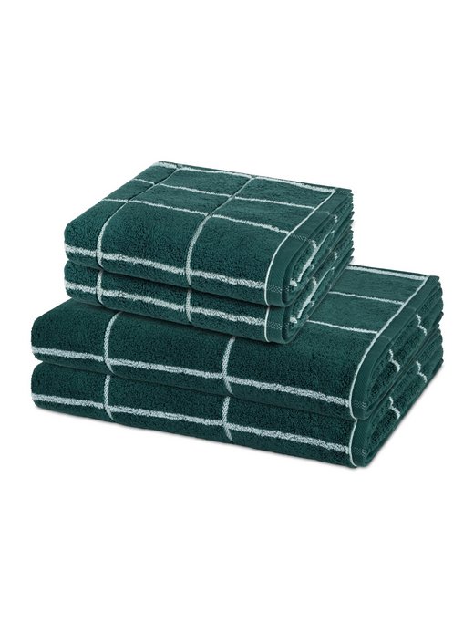 Handtuchset 2-teilig - Sensual Skin Karo