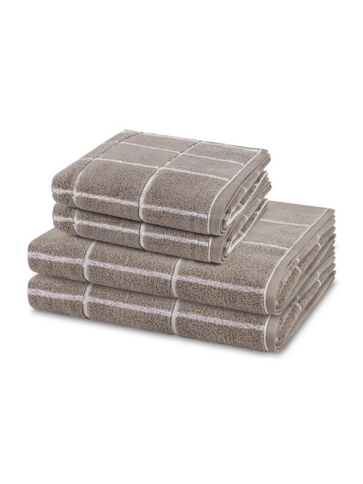 Handtuchset 2-teilig - Sensual Skin Karo