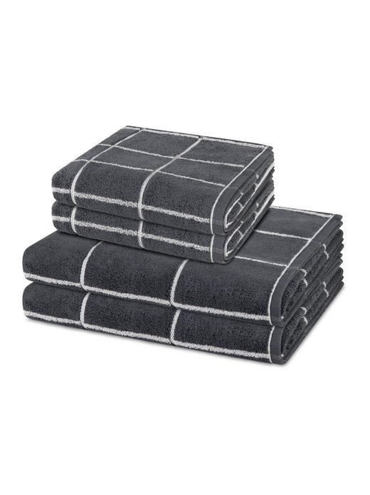 Handtuchset 2-teilig - Sensual Skin Karo