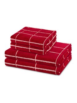 Handtuchset 2-teilig - Sensual Skin Karo