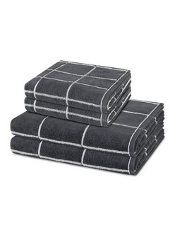 Handtuchset 2-teilig - Sensual Skin Karo
