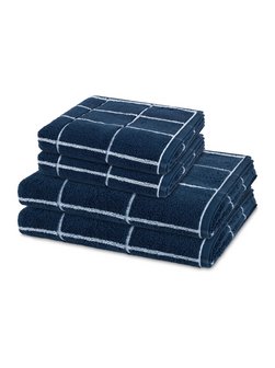 Handtuchset 2-teilig - Sensual Skin Karo