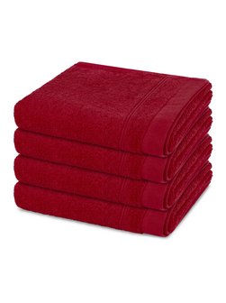 Handtuchset 4-teilig - Rubin
