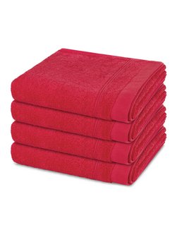 Handtuchset 4-teilig - Rubin