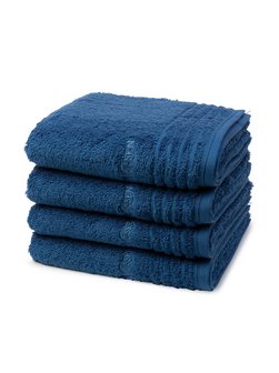 Artikelbild Handtuchset 4-teilig - Vienna Style Supersoft von Vossen in blau uni