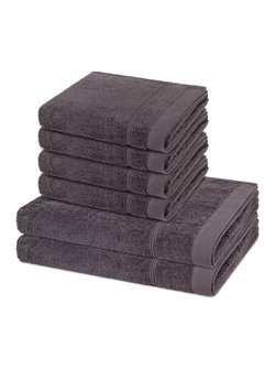 Handtuchset 6-teilig - Rubin