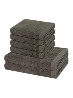 Handtuchset 6-teilig - Rubin