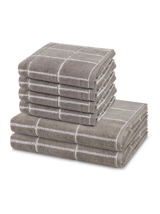 Handtuchset 6-teilig - Sensual Skin Karo