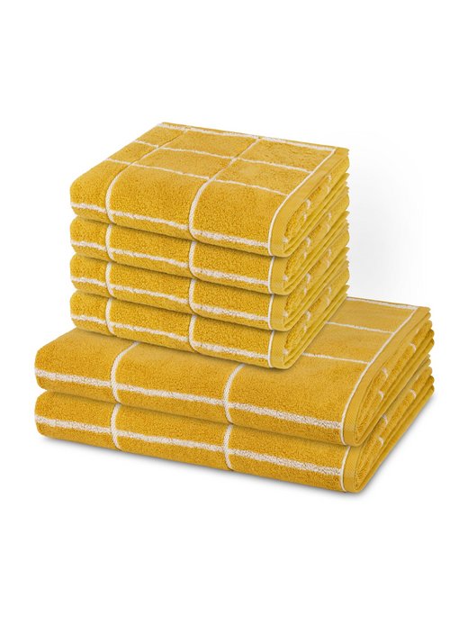 Handtuchset 6-teilig - Sensual Skin Karo