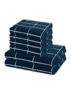 Handtuchset 6-teilig - Sensual Skin Karo