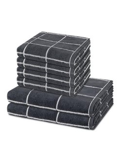 Handtuchset 6-teilig - Sensual Skin Karo