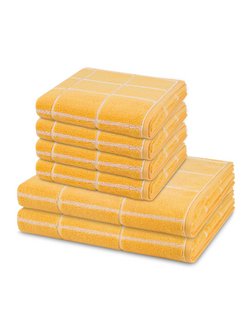 Handtuchset 6-teilig - Sensual Skin Karo