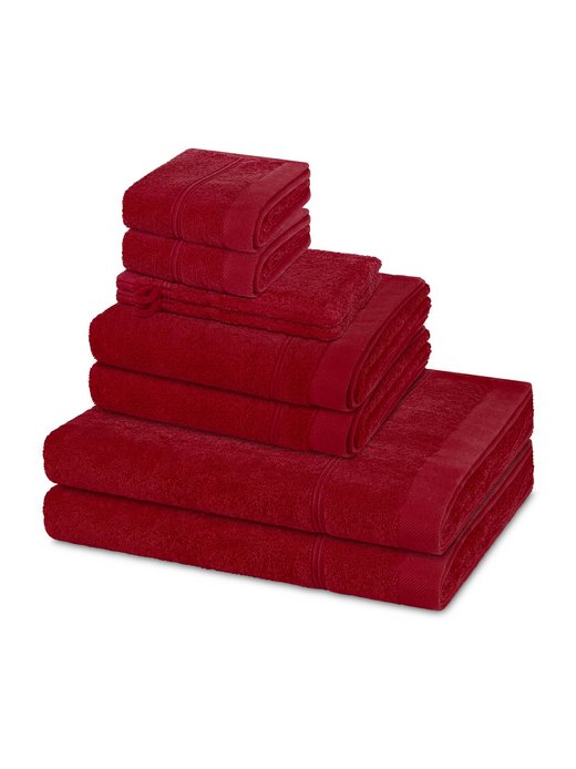 Handtuchset 8-teilig - Rubin