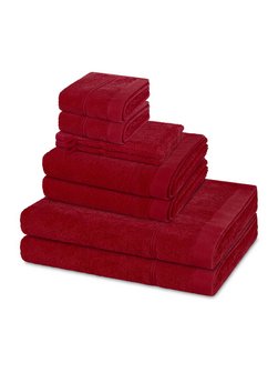 Handtuchset 8-teilig - Rubin