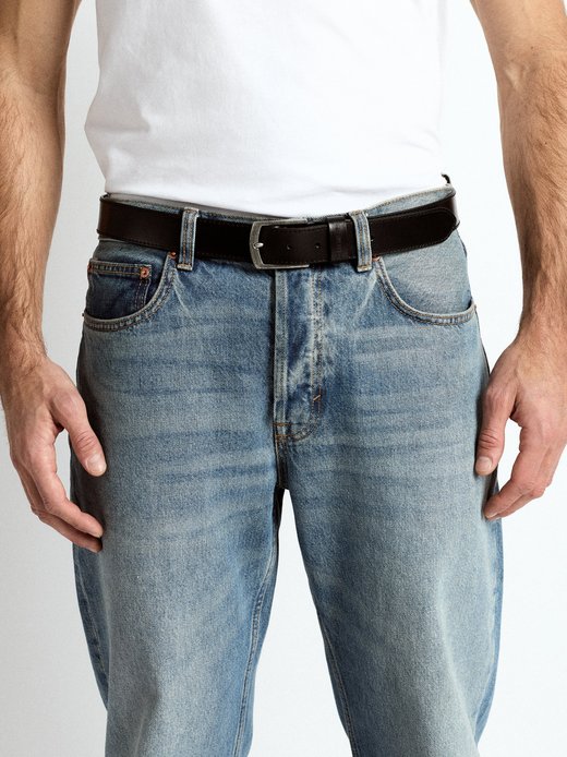 Herren 2 Pack Ledergürtel