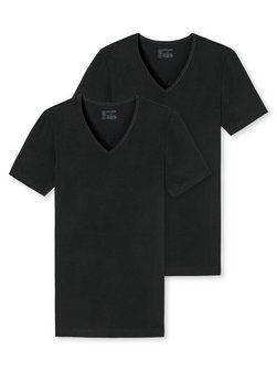Artikelbild Herren 2-Pack T-Shirt  -  95/5 von Schiesser in schwarz uni
