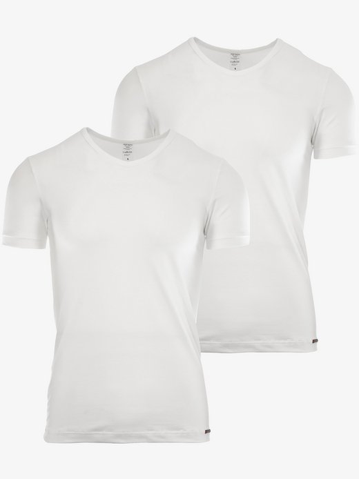 Herren 2-Pack T-Shirt  -  V-Neck RED1601