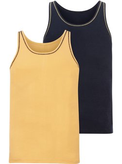 Herren 2er Pack Unterhemd - FORTUNATO