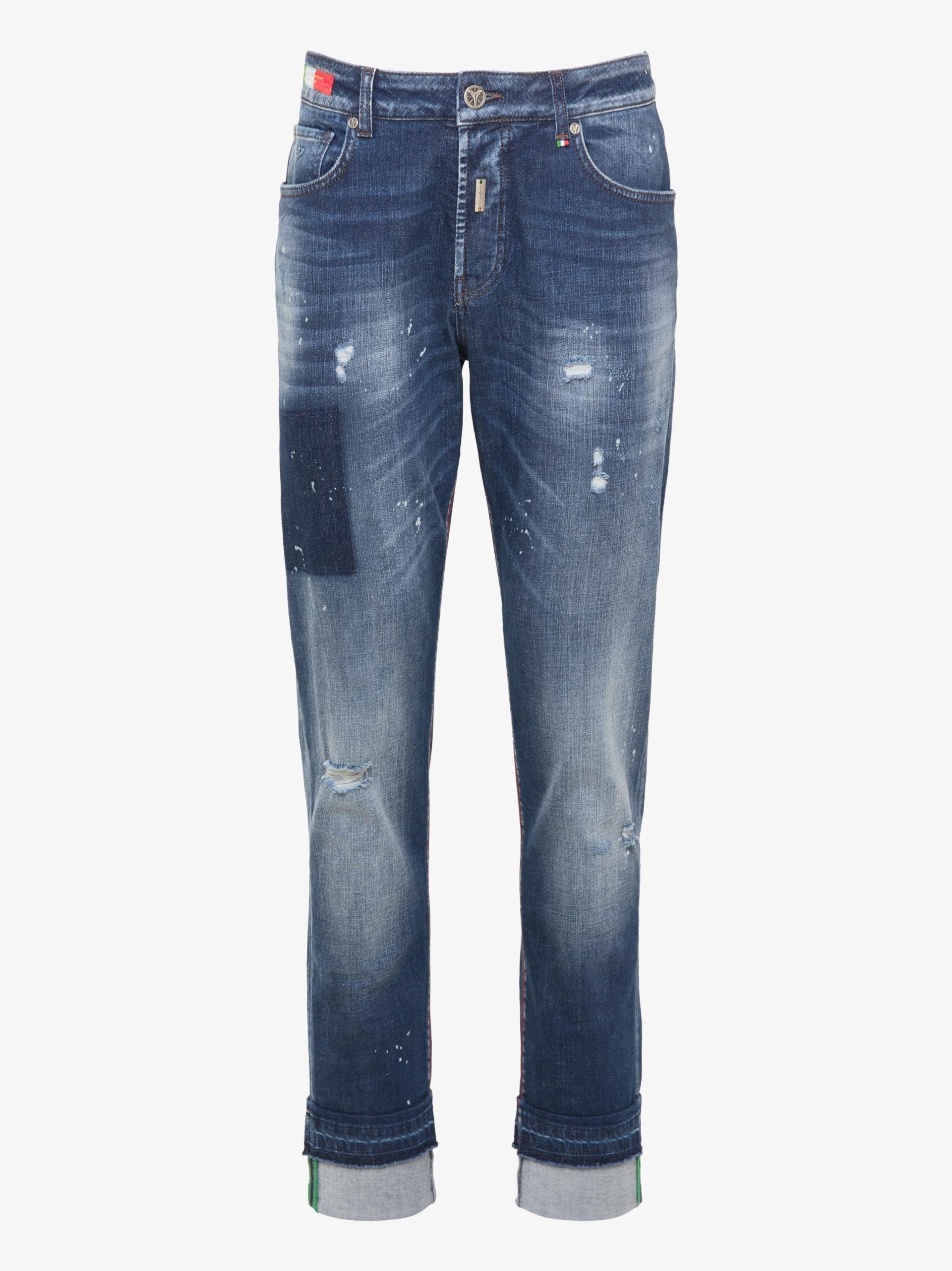 Carlo Colucci Herren 5 Pocket Jeans Cavicchioli online kaufen