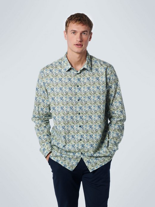 Herren Allover-Print Hemd
