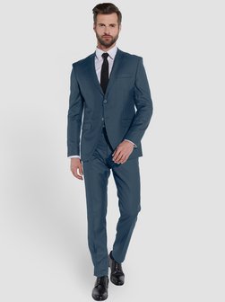 Artikelbild Herren Anzug - Slim Fit von Steffen Klein in blau uni