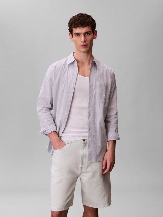 Herren Anzughose Jeans-Bermuda