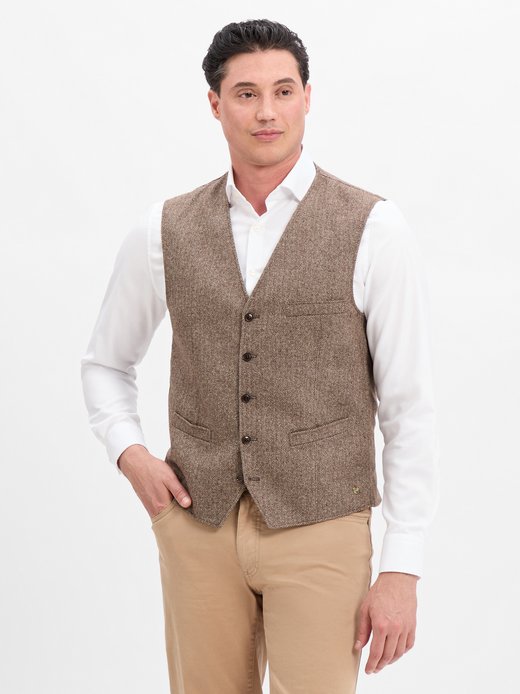 Herren Anzugweste mit Seiden-Anteil