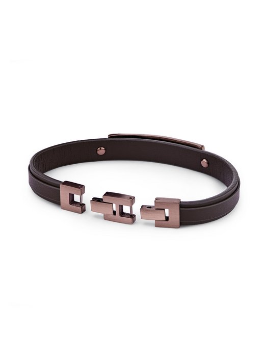 Herren Armband  -  Leather meets Metal