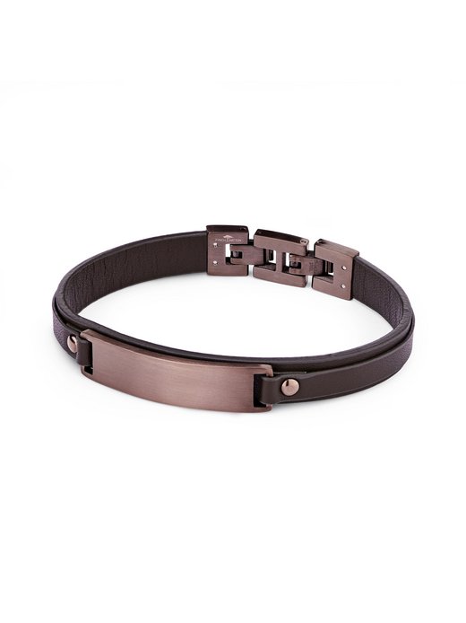 Herren Armband  -  Leather meets Metal