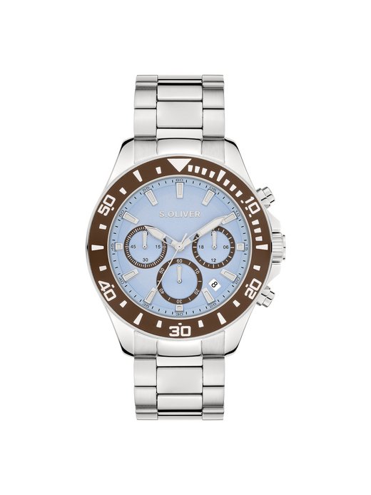 Herren Armbanduhr  -  Solid Chrono