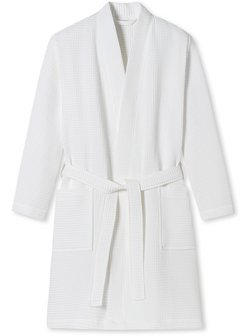 Artikelbild Herren Bademantel  -  Elegant Kimono von Schiesser in weiß uni